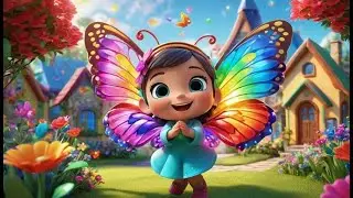The Butterfly with Sparkling Wings | Fun and Educational Nursery Rhyme Song for Kids to Learn