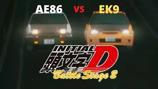 Initial D Battle Stage 2 AE86 vs EK9 (Takumi vs Tomoyuki)
