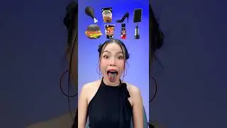 ASMR Mukbang 🖤💀 Eating Random Black Food #funny #shorts #mukbang #eating #food
