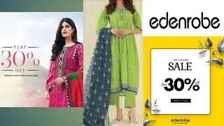 Edenrobe mid summer sale flat 30% off on unstitch collection|| summer sale|| @TrendSetter2318