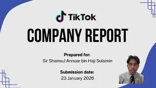 BTM 453 | Company Report Group Presentation