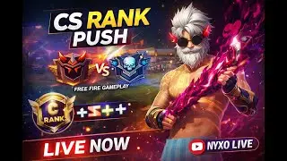 🔴 LIVE GUILD TEST AND CS RANK PUSH  NYXO LIVE  | Free Fire Live Stream  #freefire #gyangaming