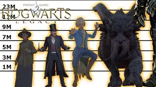 Hogwarts Legacy Bosses Size Comparison | Ranked