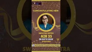 GAT B 2024 Topper 🔥|| Bansal Biology #gatb #gatbtopper #gatb2025 #gatb2024 #iitjam #gate #cuet