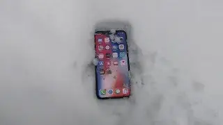 СНЕЖНЫЙ ТЕСТ iPhone X 24 ЧАСА!