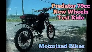 Motorized Bikes Predator 79cc riding with 20in wheels