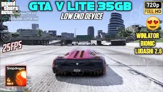 GTA V LITE (35GB) GAMEPLAY IN ANDROID 15 SNAPDRAGON 4 GEN 2🔥 USING WINLATOR BIONIC LUDASHI 2.6.