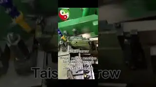 Screw thread rolling machine making self tapping screw