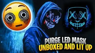 Светодиодная маска Purge LED распакована, освещена и протестирована MrAlanC