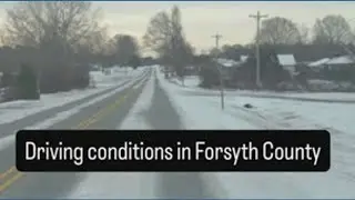 Driving conditions in Forsyth County