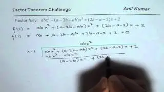 Challenge Factor Theorem Test Question Pre Calculus