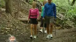 Dr Scott Levine & Barb Gormley on Urban Poling also called Nordic walking