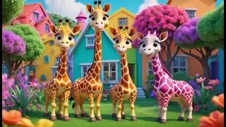Five Little Giraffes Stretch Up High + More Nursery Rhymes & Kids Songs