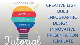 Creative Light Bulb Infographic Design | Innovative Presentation Template | #coreldrawtutorialhindi