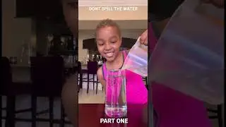 Made my family play the &ldquo;Don&rsquo;t Spill the Water&rdquo; Game! Check out part 2 & 3 to see who lost🤣 #Shorts