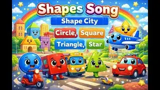 🏙️🔵🟥🔺⭐ Shapes Song &ndash; Shape City | Circle, Square, Triangle, Star  nursery rhyme video