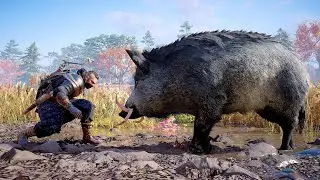 Assassin's Creed Valhalla The Blood Swine Boss Fight with Weapon Variants