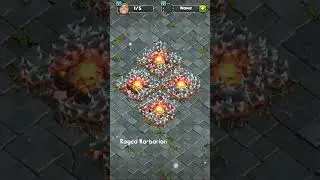 Raged Barbarian Transformations😱🤩Level 1 to Max Level in 2023 #clashofclans #shorts
