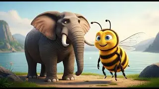 Giant Elephant And a Tiny Bee | Can a small bee really help a giant elephant? Watch and see!.