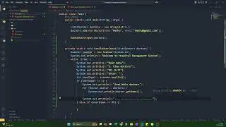 Java Hospital Management System - #03 Handle User Input
