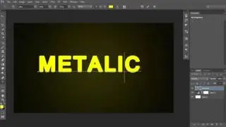 How to make metalic text in Photoshopcc, cs6 | Tutorials Tv