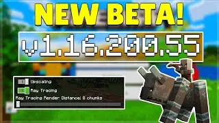 MCPE 1.16.200.55 BETA PILLAGER IMPROVEMENTS! Minecraft Pocket Edition RTX Changes