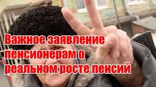 Важное заявление пенсионерам о реальном росте пенсий 14 января
