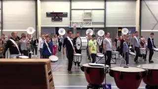 VLS Band Wezep oefent voor Koninginnedag 2012