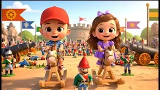 Epic Leo and Hana The Toy Soldier Battle | 3D Cartoon for Kids