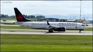 Air Canada - Boeing 737 Max 8 From Calgary - YVR Airport 4K