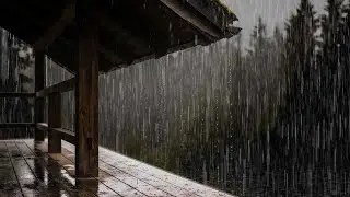 Deep Sleep Rainstorm 🌧️ Heavy Rain with Rolling Thunder for Instant Calm