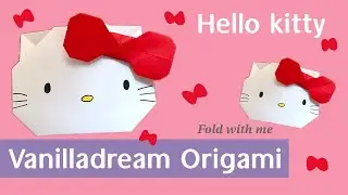 Paper Craft Hello Kitty /Sanrio Origami/ How to Draw Hello Kitty / Easy Hello Kitty Folding MyMelody