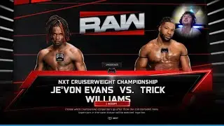 Je'Von Evans VS Trick Williams NXT Championship Match WWE 2K25 #wwe2k25 #wwe2k25universe #wwe2k24 