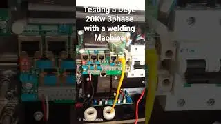 Welding with a Deye 20Kw 3phase welding machine #solar #solarenergysystems #weldingwithsolar #deye
