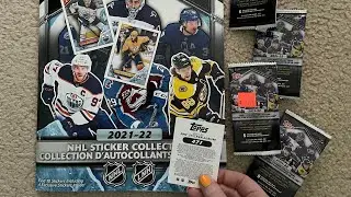 ASMR Hockey Sticker Pack Opening | NHL Pack Opening and Sticker Book Filling