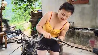 Mechanic Ling with No Makeup - Clean Disassembly and Knowledge Boost