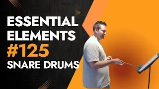 Exercise 125 for Snare Drum in the Essential Elements Percussion Book 1