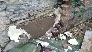 Underpinning wall with concrete (DIY experi-mental) (25+)