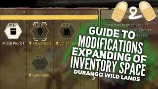Durango Wild Lands Tailoring Modifications Backpack Attach Pouch Inventory Space Tips Tutorial Guide