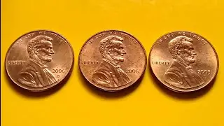 2006 d, 2006, 2005 d United States coin 1 cent or penny