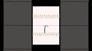 How do you write lowercase letter r? #alphabet #handwriting