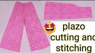 3 se 4 saal ke baccho ke liye Plazo stitching #fashion #stitching 