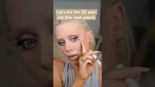 Trying the 20 year old Dior lash pearls from 2005 #makeup #grwm #vintage #makeuptutorial #beauty #fy