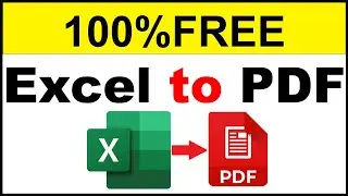 How to convert Excel to PDF without Converter