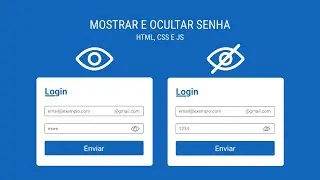 Tela de Login com Mostrar e Ocultar Senha (Password) - HTML, CSS e JAVASCRIPT | Aprenda Aqui