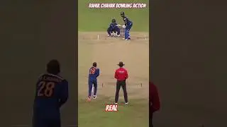 Rahul Chahar Real vs Game Bowling Action Real cricket 22 game playing Action 🔥🔥🔥💥