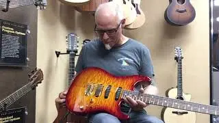 Tom Anderson Drop Top Dark Cherry Edge Burst DEMO