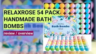 RelaxRose Bath Bombs Review: 54-Pack of Vibrant Colors & Unique Scents!