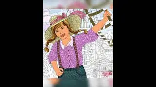 Раскрасим раскраску// волшебная девушка // Let's color the coloring page // Magical girl