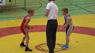 Tim Gebauer (SV Halle) - Ben Konopka (RSV Stendal 07) E-Jugend 31kg, LEM Sachsen-Anhalt 2021